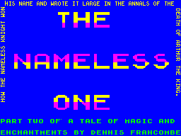 The Nameless One - Side 2 - Caricamento