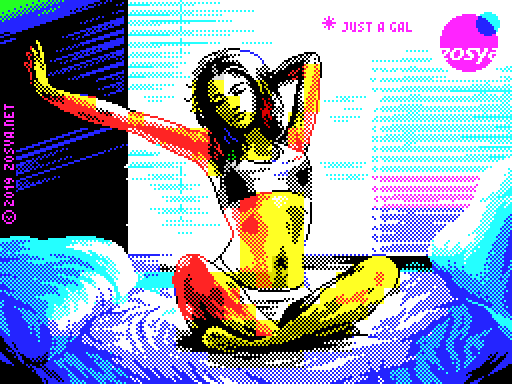 Just a Gal — Schermata di caricamento originale