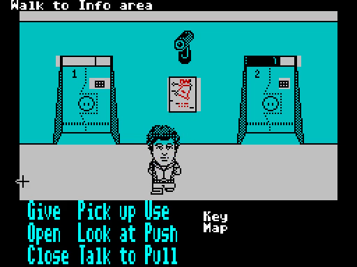 Blake’s 7 — pantalla de juego, ZX Spectrum 128K