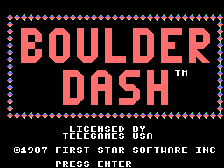 Boulder Dash — SAM Coupé