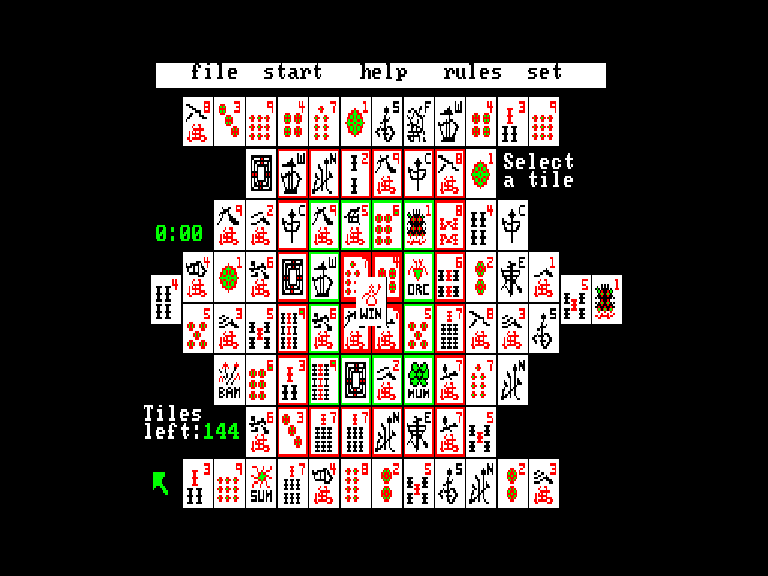 Shanghai durante una partita sul Sinclair QL.
