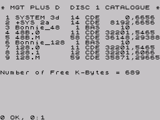 Disk directory · first screen · Fuse