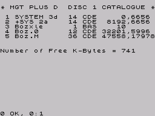 Disk directory · first screen · Fuse