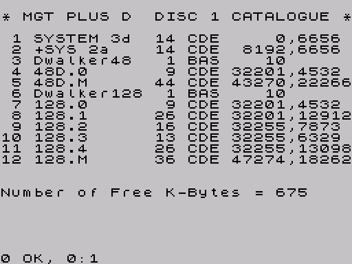 Disk directory · first screen · Fuse