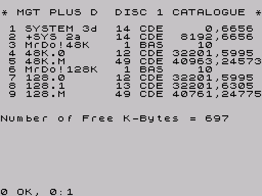 Disk directory · first screen · Fuse