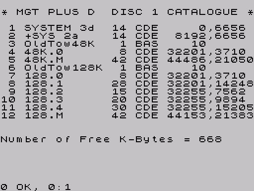 Disk directory · first screen · Fuse