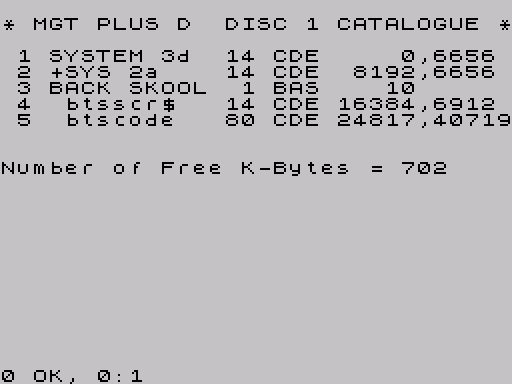 Disk directory · first screen · Fuse