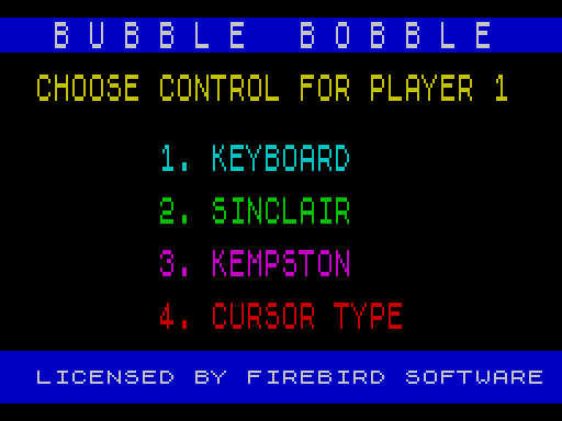 Bubble Bobble · schermata originale · Fuse