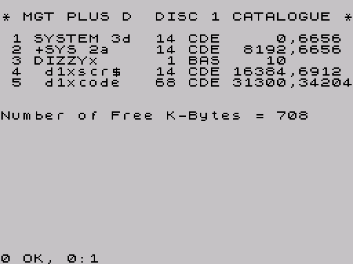 Disk directory · first screen · Fuse