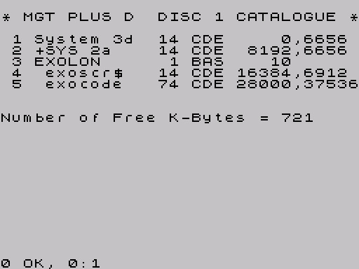 Disk directory · first screen · Fuse
