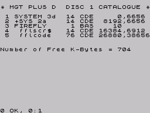 Disk directory · first screen · Fuse