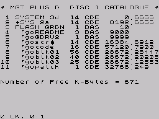 Disk directory · first screen · Fuse