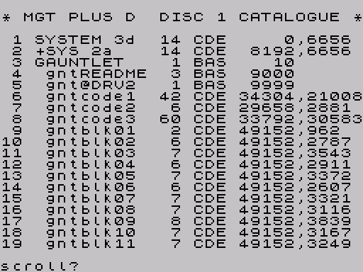Disk directory · first screen · Fuse