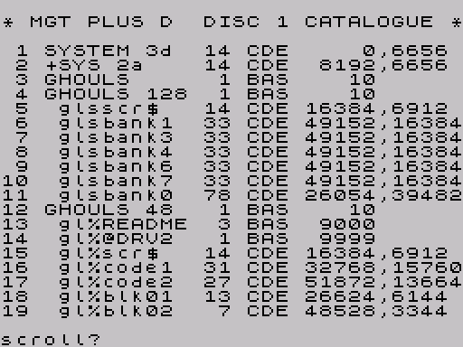 Disk directory · first screen · Fuse