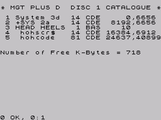 Disk directory · first screen · Fuse