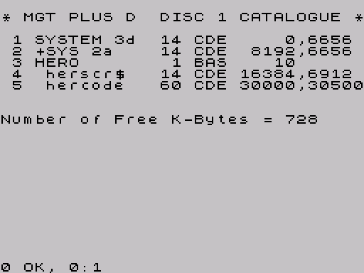 Disk directory · first screen · Fuse