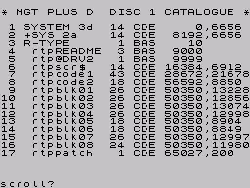 Disk directory · first screen · Fuse