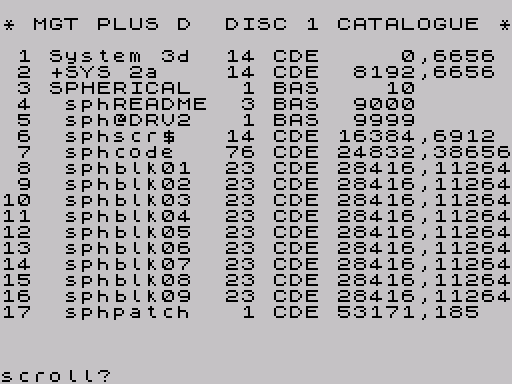Disk directory · first screen · Fuse