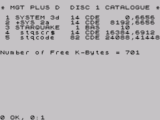 Disk directory · first screen · Fuse