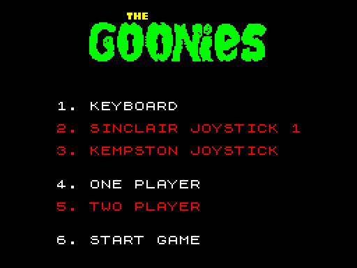 The Goonies · original screen · Fuse