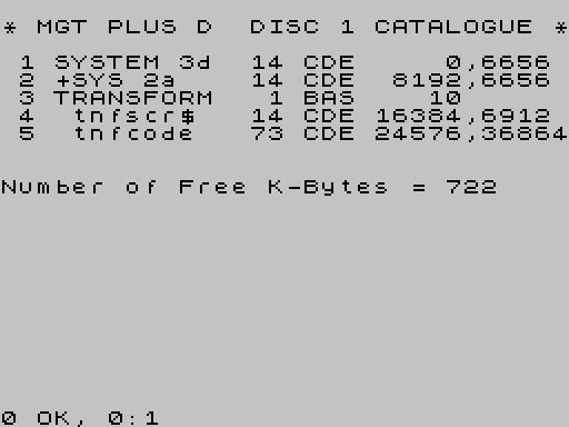 Disk directory · first screen · Fuse