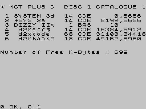 Disk directory · first screen · Fuse
