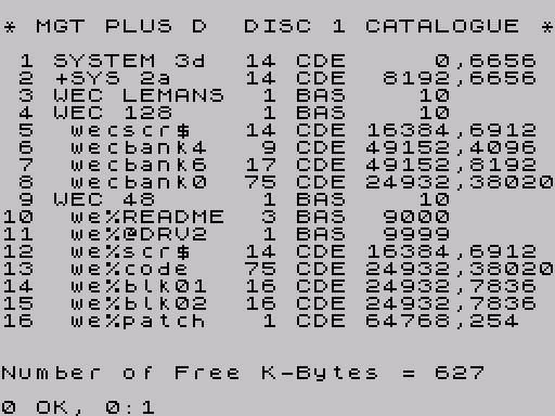 Disk directory · first screen · Fuse