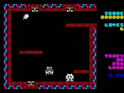 Toofy in Fan Land — Pantalla de juego