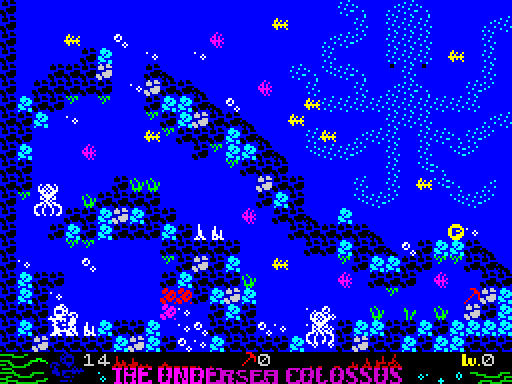 The Undersea Colossus — Pantalla de juego