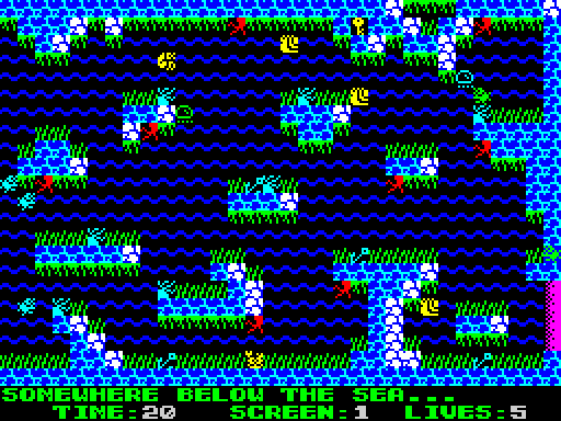C is for Crabby — Pantalla de juego