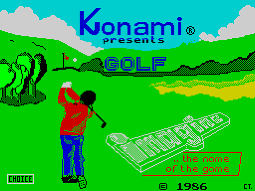 KONAMIGOLF — original screen