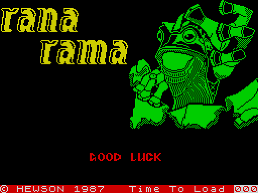 RANA RAMA — original screen