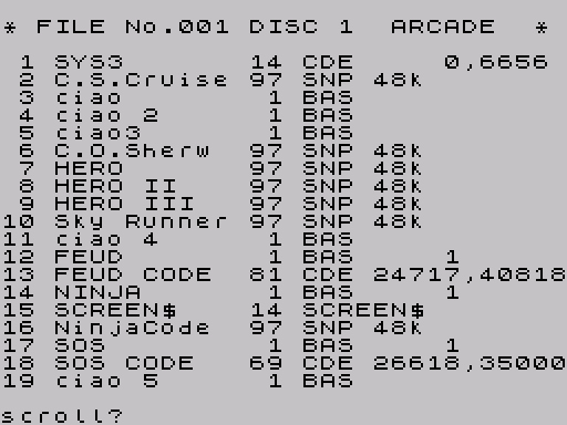 First directory page of Outsoft 01