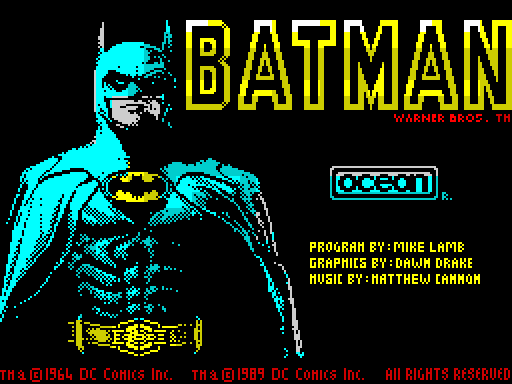 BATMAN — original screen