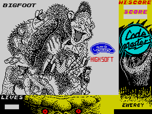 BIG FOOT — original screen