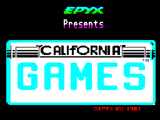 CAL GAMES — original screen