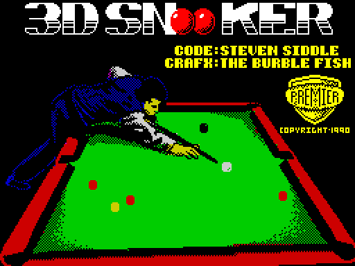 3D SNOOKER — original screen