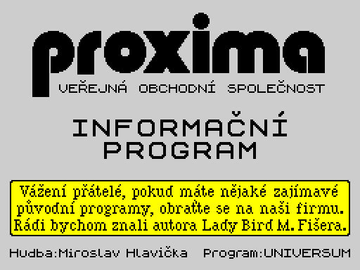 PROXIMA — original screen