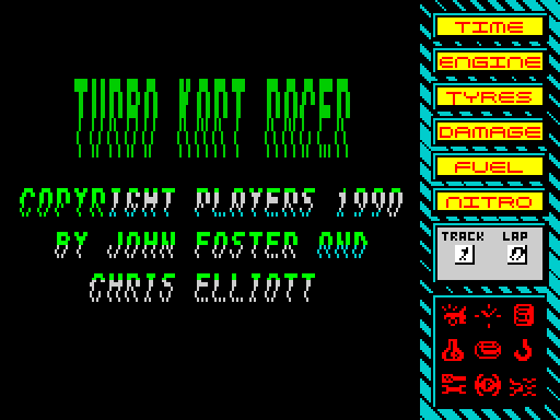TURBO KART — original screen