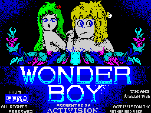 WONDERBOY — original screen