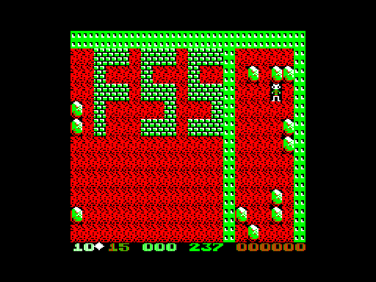 Boulder Dash 2 — A game in progress on the Sinclair QL.