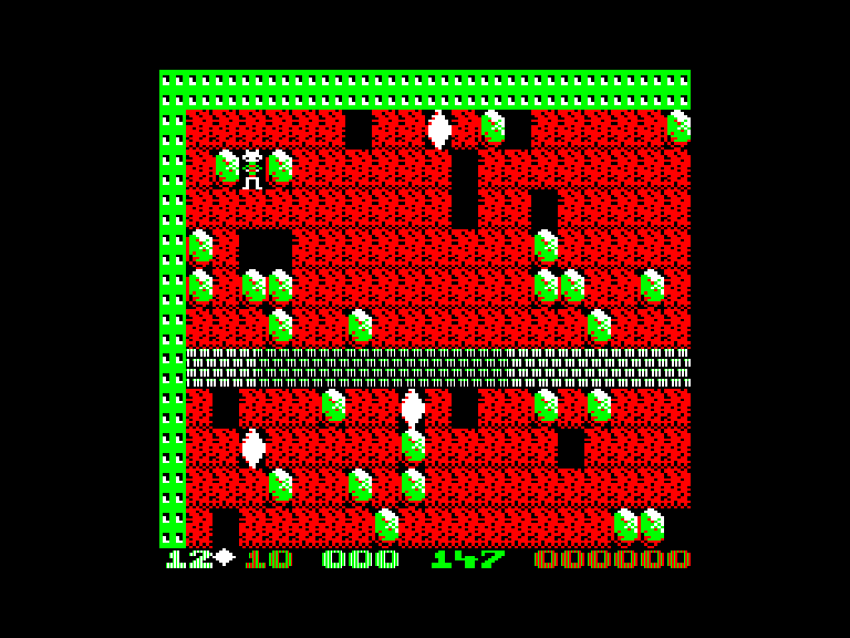 Boulder Dash — Una partita alla versione Sinclair QL.