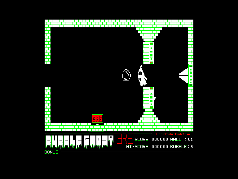Bubble Ghost — Una partida a la versión Sinclair QL.