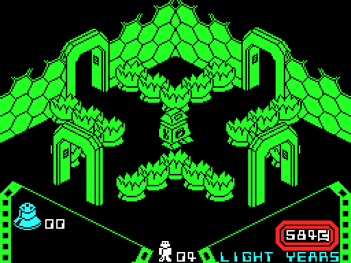 Alien 8 — Schermata di gioco