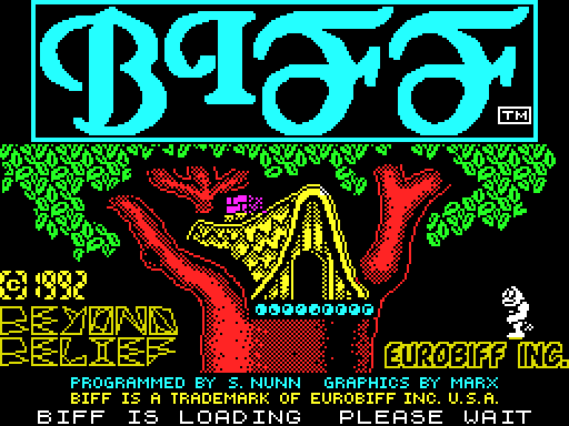 Biff — Schermata iniziale