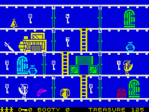 Booty — Schermata di gioco