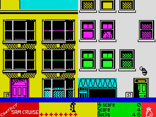 Contact Sam Cruise — Schermata di gioco