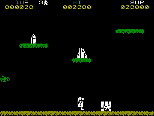Jetpac — Schermata di gioco