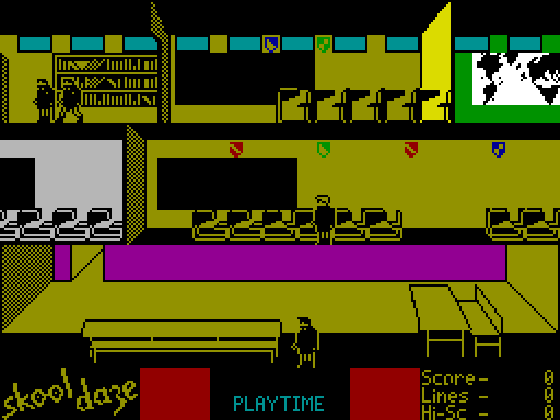 Skool Daze — Schermata di gioco