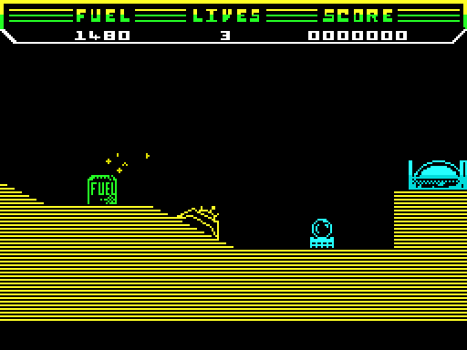 Thrust — Schermata di gioco